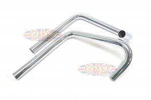 TT-Style Exhaust Pipes For Triumph 650 PT130